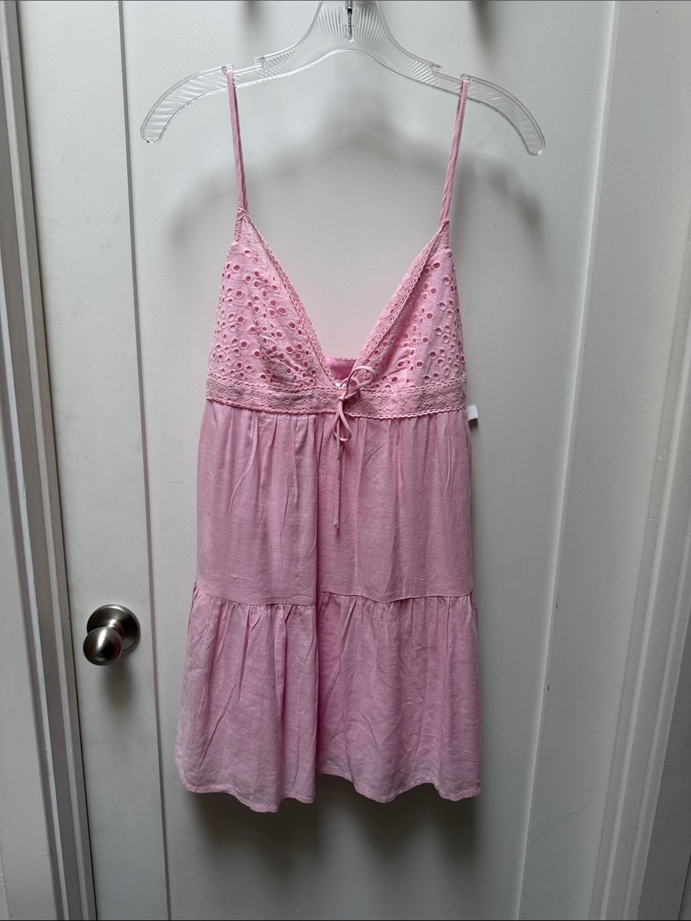 Princess Polly Pale Pink Tiered Spaghetti Strap Dress - Picture 15 of 16